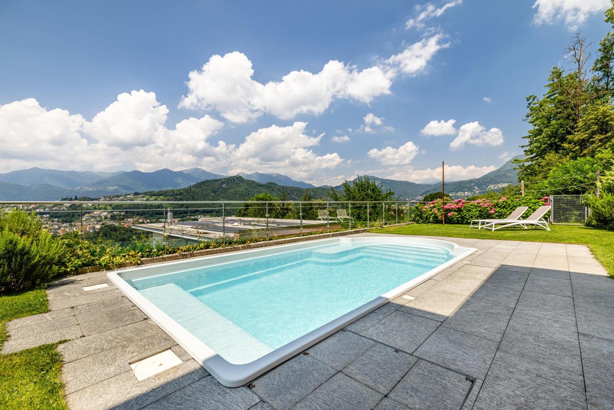 Villa Girandola With Private, Heated Pool Lugano Exterior foto