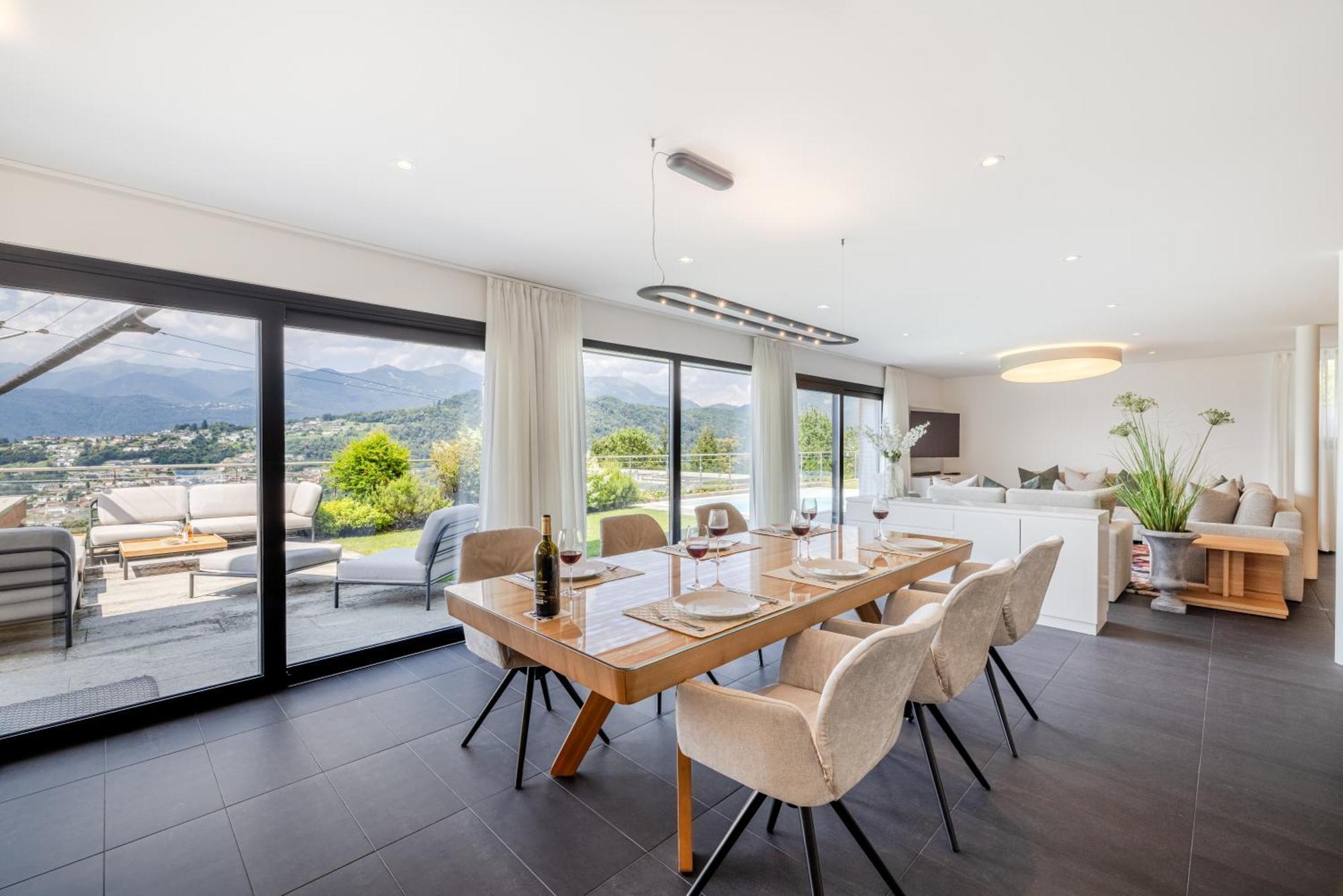 Villa Girandola With Private, Heated Pool Lugano Exterior foto