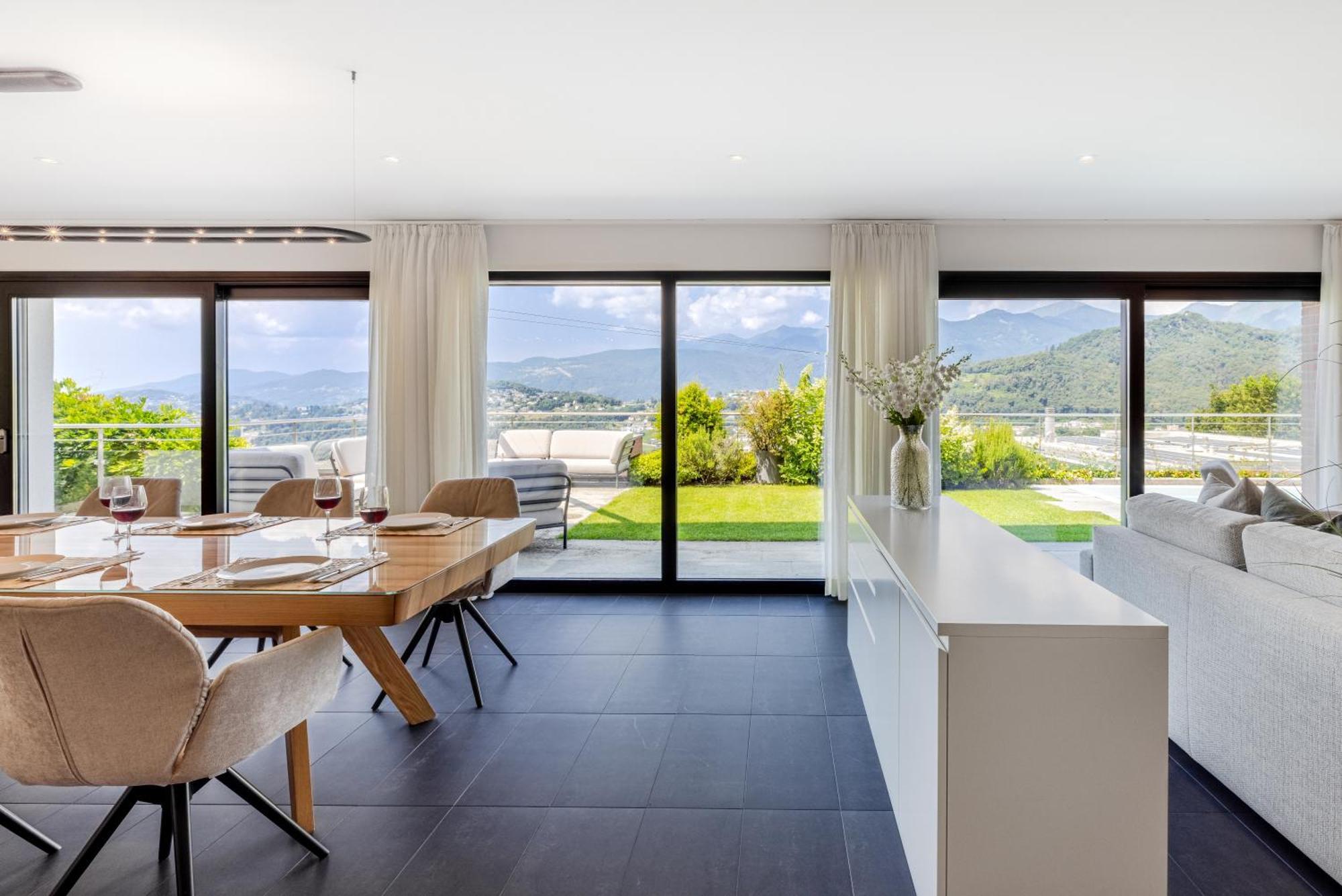 Villa Girandola With Private, Heated Pool Lugano Exterior foto